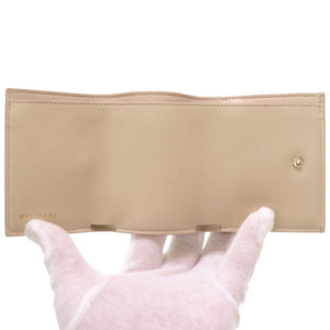 未使用 ブルガリ メタリック カルング ミルキーオパール ブルガリ ブルガリ 289351 三つ折り財布 レザー 財布 0098 【中古】 BVLGARI