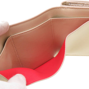 未使用 ブルガリ メタリック カルング ミルキーオパール ブルガリ ブルガリ 289351 三つ折り財布 レザー 財布 0098 【中古】 BVLGARI