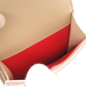 未使用 ブルガリ メタリック カルング ミルキーオパール ブルガリ ブルガリ 289351 三つ折り財布 レザー 財布 0098 【中古】 BVLGARI