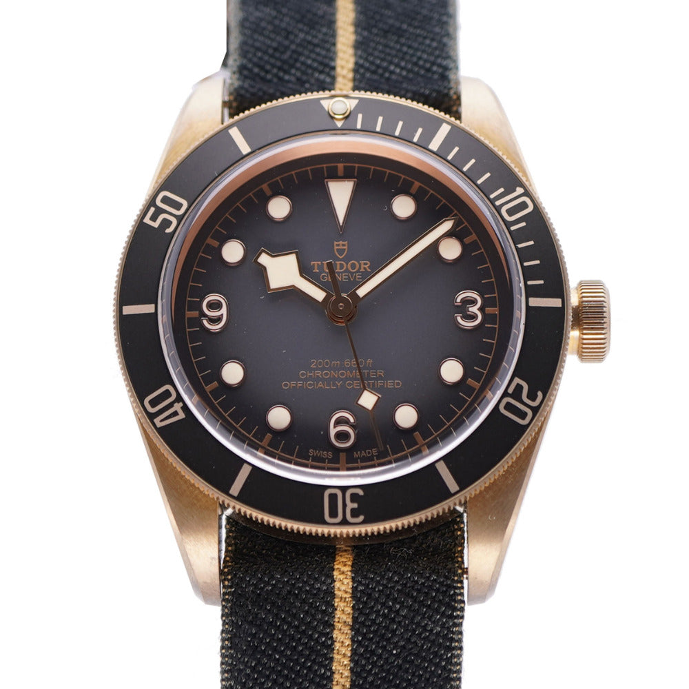 チューダー ブラックベイ 79250BA 自動巻き 腕時計 キャンバス/ブロンズ ブラック 黒文字盤 0105【中古】Tudor メンズ