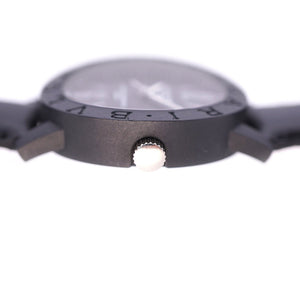 新品同様 ブルガリ  ブルガリブルガリ カーボン デイト BB40CL 自動巻き 腕時計 カーボン ブラック 黒文字盤 0108【中古】BVLGARI メンズ