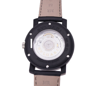 新品同様 ブルガリ  ブルガリブルガリ カーボン デイト BB40CL 自動巻き 腕時計 カーボン ブラック 黒文字盤 0108【中古】BVLGARI メンズ