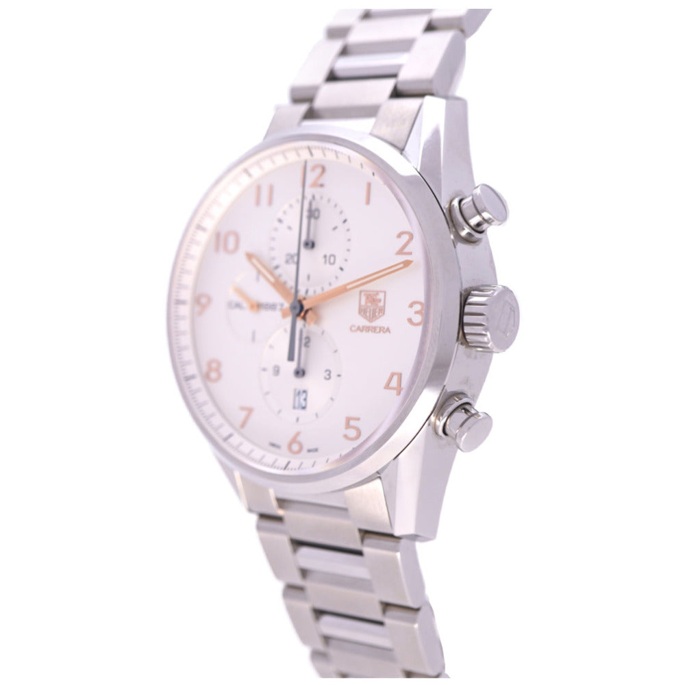 美品 タグホイヤー カレラ 1887 クロノグラフ CAR2012.BA0799 自動巻き 腕時計 SS シルバー 0110【中古】TAG HEUER メンズ