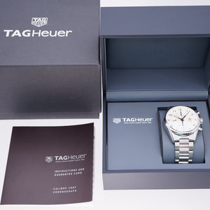 美品 タグホイヤー カレラ 1887 クロノグラフ CAR2012.BA0799 自動巻き 腕時計 SS シルバー 0110【中古】TAG HEUER メンズ