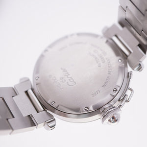 美品 カルティエ パシャC メリディアン GMT W31029M7 自動巻き 腕時計 SS シルバー 0111【中古】CARTIER メンズ