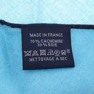 未使用 エルメス ロサンジュ 2022 ひし形 カシミヤ シルク ブルー スカーフ 青 0112 【中古】 HERMES