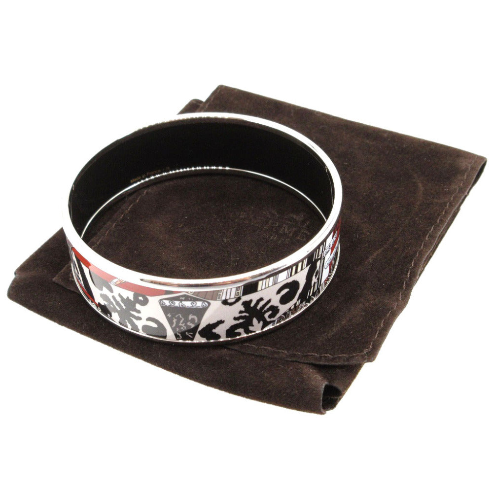 美品 エルメス エマイユGM 七宝焼き R刻印(2014年製) ブラック 黒 ブレスレット バングル 0116【中古】HERMES