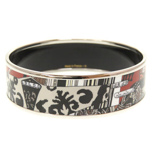 美品 エルメス エマイユGM 七宝焼き R刻印(2014年製) ブラック 黒 ブレスレット バングル 0116【中古】HERMES