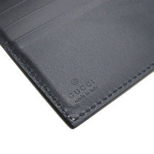 美品 グッチ ウェビングライン 435291 リボン GGスプリーム レザー ベージュ レッド 赤 ネイビー 紺 Wホック財布 財布 0119【中古】GUCCI