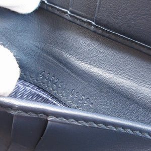 美品 グッチ ウェビングライン 435291 リボン GGスプリーム レザー ベージュ レッド 赤 ネイビー 紺 Wホック財布 財布 0119【中古】GUCCI