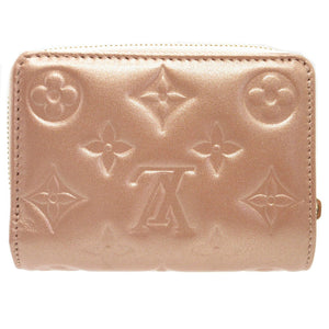 未使用 ルイヴィトン モノグラムエンボス M81996 ICチップ ポルトフォイユルー ラムスキン ローズゴールド ピンク 2つ折り財布 財布 0121【中古】LOUIS VUITTON