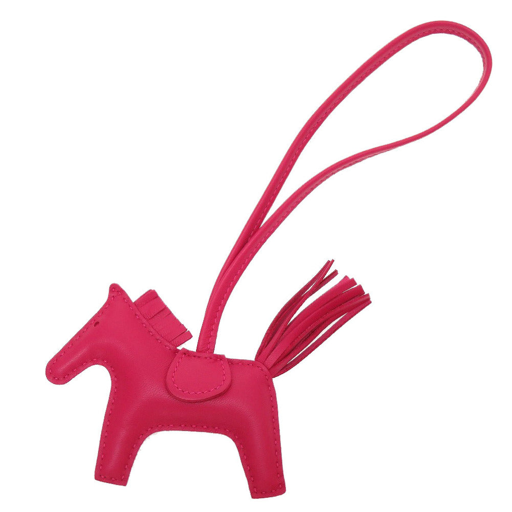 未使用 エルメス ロデオチャームPM アニューミロ Y刻印(2020年製) ローズメキシコ キーホルダー バッグチャーム 0135【中古】HERMES