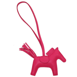 未使用 エルメス ロデオチャームPM アニューミロ Y刻印(2020年製) ローズメキシコ キーホルダー バッグチャーム 0135【中古】HERMES