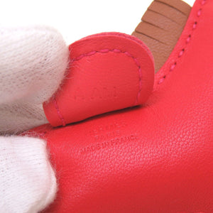 新品同様 エルメス ロデオチャームPM アニューミロ A刻印(2017年製) ルージュインディアン ゴールド ブーゲンビリア キーホルダー バッグチャーム 0138【中古】HERMES