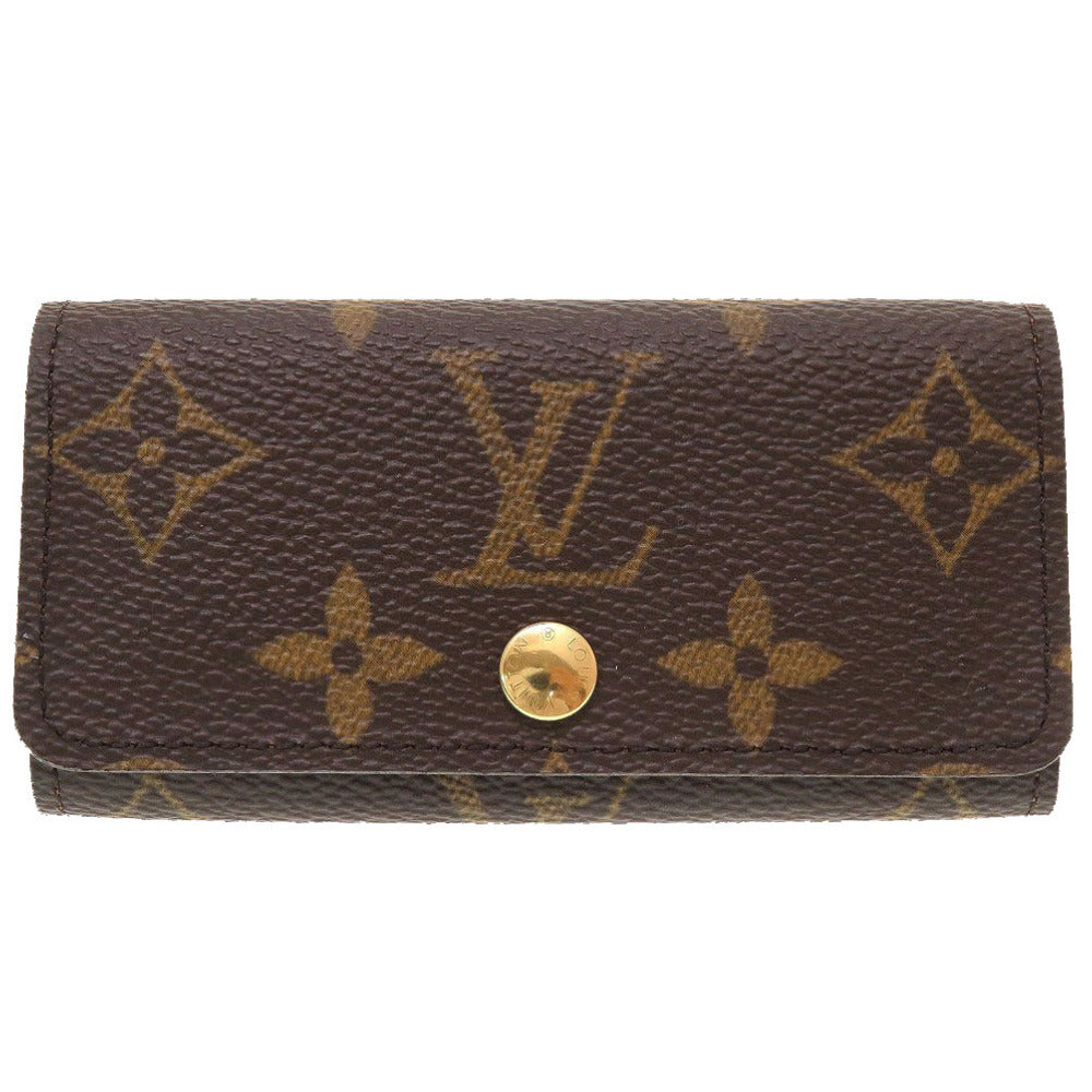 新品同様 ルイヴィトン モノグラム M69517 ミュルティクレ4 ブラウン 茶 4連キーケース 0142【中古】LOUIS VUITTON