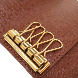 新品同様 ルイヴィトン モノグラム M69517 ミュルティクレ4 ブラウン 茶 4連キーケース 0142【中古】LOUIS VUITTON