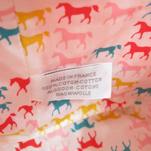 未使用 エルメス キッズ ホース ストライプ カヴァルカラー コットン レッド イエロー リュックサック バックパック 0148【中古】HERMES