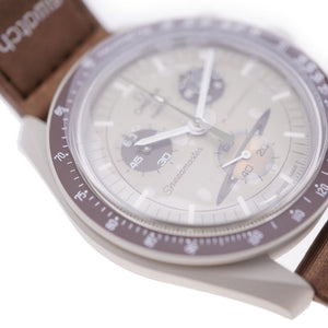 未使用 オメガ ムーンスウォッチ スピードマスター ミッション トゥ サターン SO33T100 クオーツ 腕時計 ナイロン/バイオセラミック/ベルクロ グレー 0152【中古】OMEGA ユニセックス