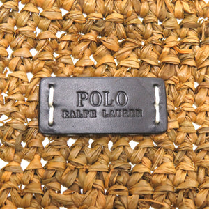 美品 ポロ ラルフローレン ラフィア ブラウン トートバッグ バッグ 茶 0154 【中古】 POLO RALPH LAUREN