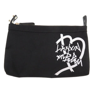 未使用 ランバン キャンバス ブラック 2WAY ハンドバッグ バッグ 黒 0157 【中古】 LANVIN レディース