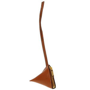 美品 セリーヌ トローチ レザー ブラウン コインケース 小銭入れ ケース チャーム 茶 0159 【中古】 CELINE