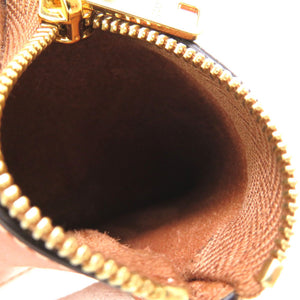 美品 セリーヌ トローチ レザー ブラウン コインケース 小銭入れ ケース チャーム 茶 0159 【中古】 CELINE