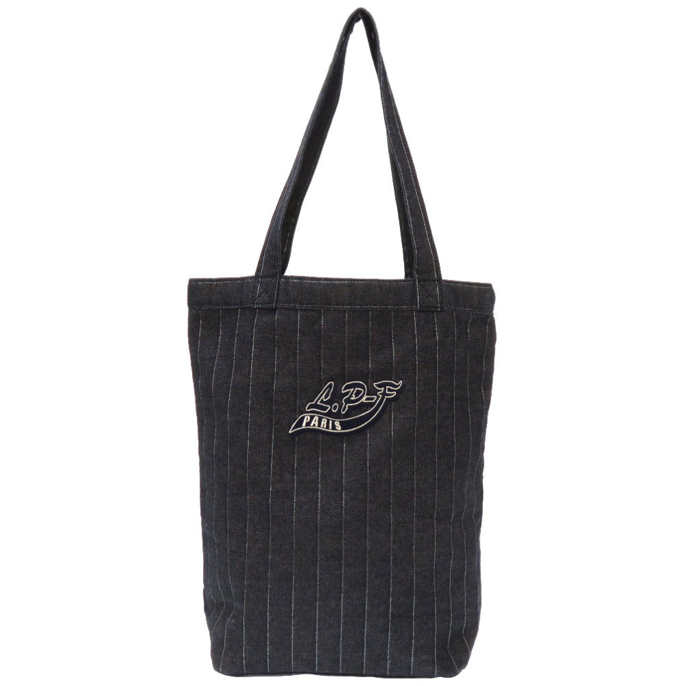 新品同様 ルシアン ペラフィネ スカル デニム スパンコール ネイビー トートバッグ バッグ 紺 0162 【中古】 Lucien Pellat-Finet メンズ