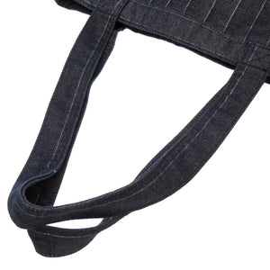 新品同様 ルシアン ペラフィネ スカル デニム スパンコール ネイビー トートバッグ バッグ 紺 0162 【中古】 Lucien Pellat-Finet メンズ