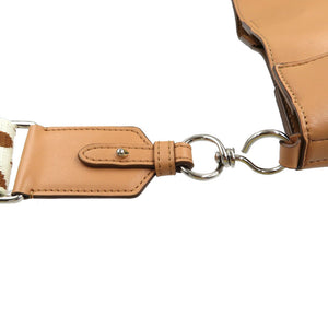 新品同様 ステラマッカートニー ステラロゴ ミニクロスボディ ポリウレタン ポリエステル シルバー金具 ブラウン ショルダーバッグ 0166【中古】STELLA McCARTNEY