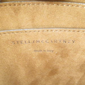 新品同様 ステラマッカートニー ステラロゴ ミニクロスボディ ポリウレタン ポリエステル シルバー金具 ブラウン ショルダーバッグ 0166【中古】STELLA McCARTNEY