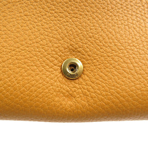 新品同様 クロエ インディー レザー ゴールド金具 ブラウン 長財布 0167【中古】Chloe