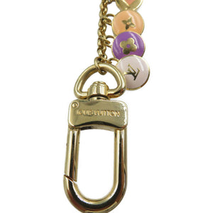 ルイヴィトン M66172 ポルトクレシェンヌ パスティーユ メタル ゴールド マルチカラー バッグチャーム キーホルダー 0171【中古】LOUIS VUITTON