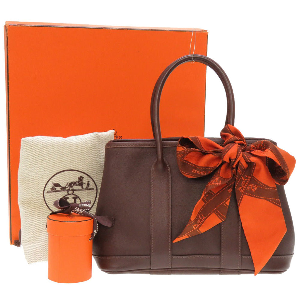 美品 エルメス ガーデンツイリー TTPM ヴォースイフト ハバナ □H刻印 ハンドバッグ 茶 0177 【中古】 HERMES ガーデンパーティーツイリーTTPM ガーデンパーティー