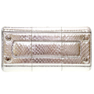 美品 サルヴァトーレ フェラガモ ボクシィズ ミディアム BOXYS FZ-21 1061 シルバー レザー 2WAY ハンドバッグ 0180 【中古】 Salvatore Ferragamo ボクシーズ