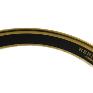 エルメス エマイユPM GP 七宝焼き 魚 ゴールド ブラック レッド バングル 0182【中古】HERMES