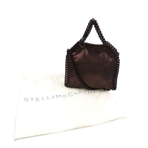 新品同様 ボッテガヴェネタ 391698 W8628 ファラベラ タイニー 2WAY ポリエステル ブラウン チェーン ショルダーバッグ 0183【中古】STELLA McCARTNEY
