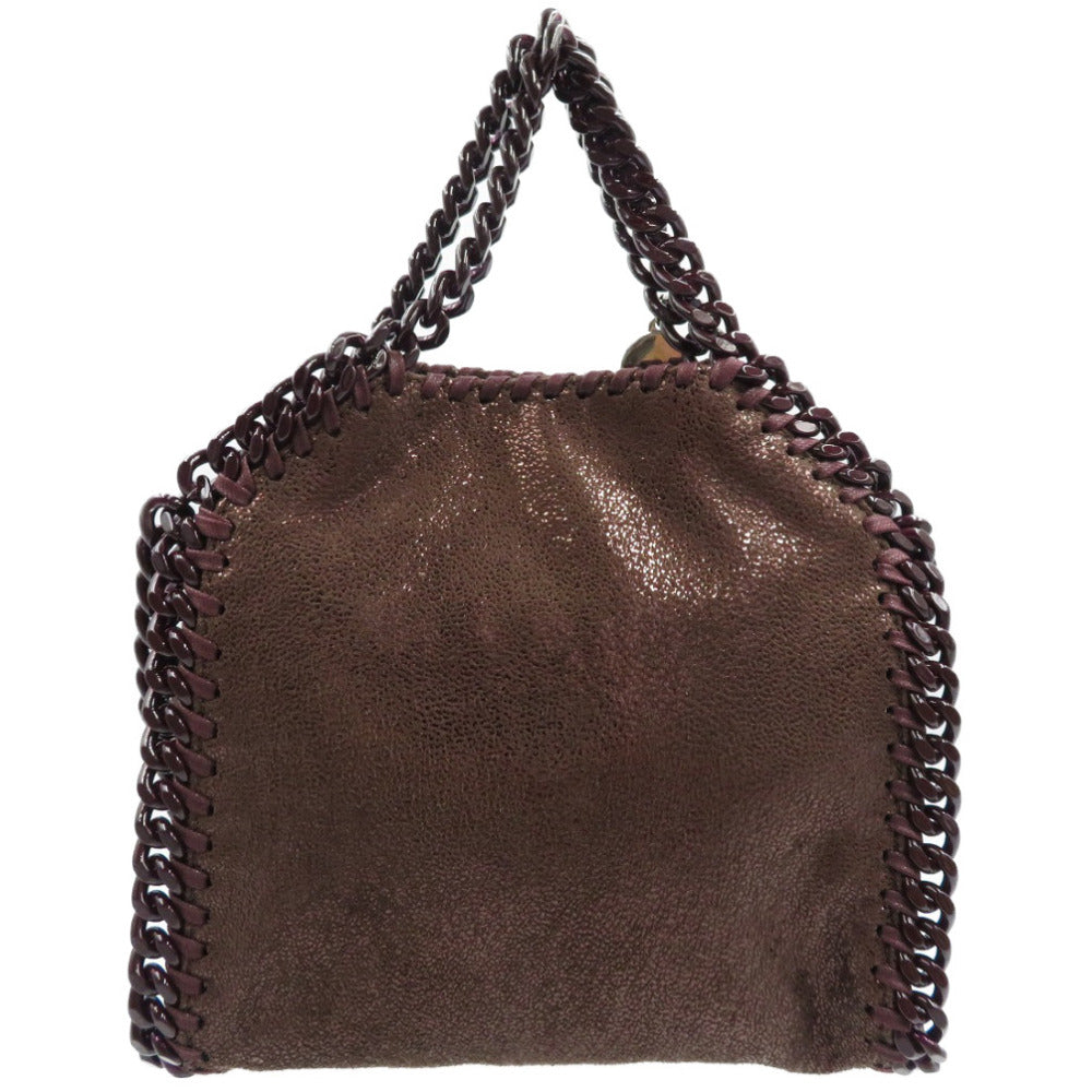 新品同様 ボッテガヴェネタ 391698 W8628 ファラベラ タイニー 2WAY ポリエステル ブラウン チェーン ショルダーバッグ 0183【中古】STELLA McCARTNEY