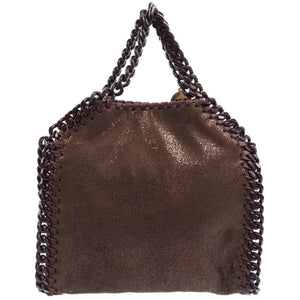 新品同様 ボッテガヴェネタ 391698 W8628 ファラベラ タイニー 2WAY ポリエステル ブラウン チェーン ショルダーバッグ 0183【中古】STELLA McCARTNEY