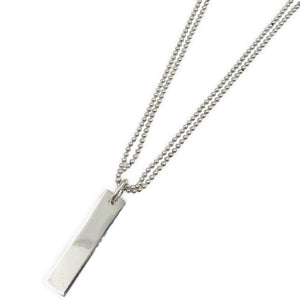 グッチ プレート ダブルチェーン シルバー925 ネックレス 0184【中古】GUCCI