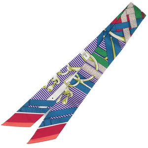 未使用 エルメス ツイリー 063419S シルク マルチカラー スカーフ 0185【中古】HERMES