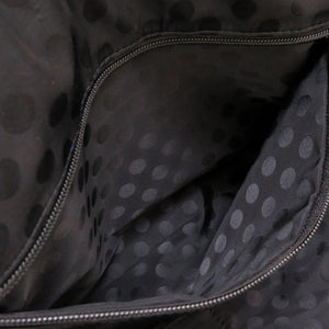 未使用 ランバン オンブルー リボン ナイロンキャンバス ネイビー ブラック ボストンバッグ ハンドバッグ 紺 黒 0186 【中古】 LANVIN en Bleu