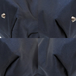 未使用 ランバン オンブルー リボン ナイロンキャンバス ネイビー ブラック ボストンバッグ ハンドバッグ 紺 黒 0186 【中古】 LANVIN en Bleu