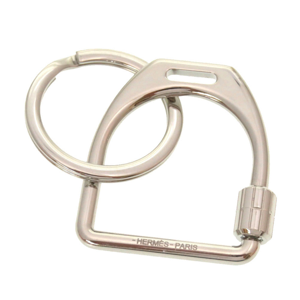 新品同様 エルメス エトリエ メタル シルバー キーホルダー キーリング 0192 【中古】 HERMES
