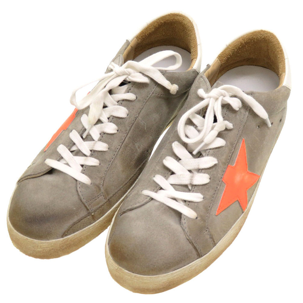 未使用 ゴールデングース スーパースター サイズ40 グレー オレンジ ズニ―カー シューズ 靴 0196 【中古】 GOLDEN GOOSE メンズ