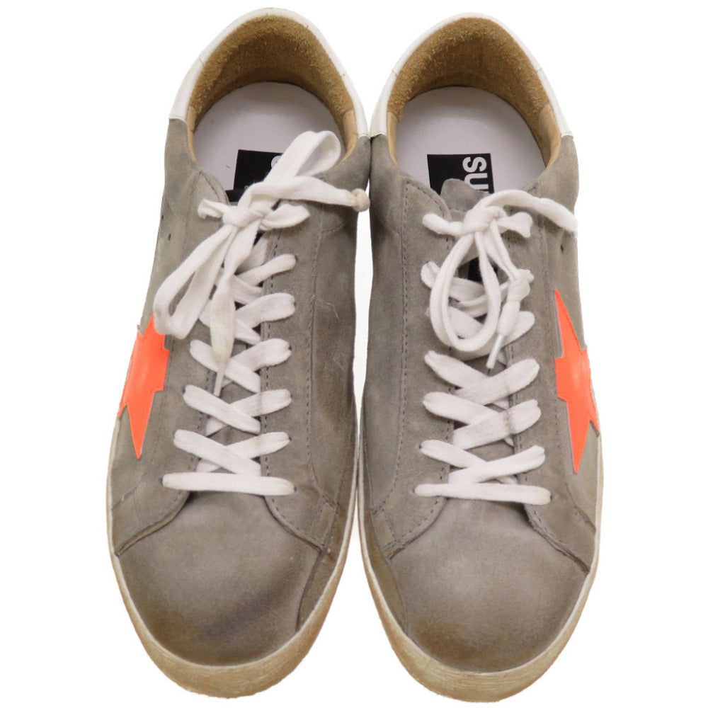 未使用 ゴールデングース スーパースター サイズ40 グレー オレンジ ズニ―カー シューズ 靴 0196 【中古】 GOLDEN GOOSE メンズ
