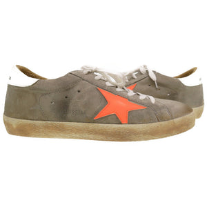 未使用 ゴールデングース スーパースター サイズ40 グレー オレンジ ズニ―カー シューズ 靴 0196 【中古】 GOLDEN GOOSE メンズ