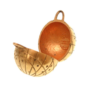 美品 エルメス ソディアック 1999年限定 地球儀 天体ボール メタル レザー ゴールド ネックレス アクセサリー 0199 【中古】 HERMES