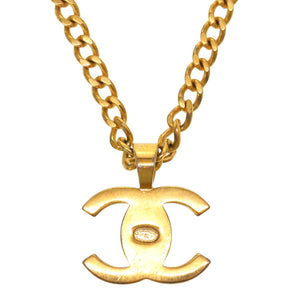 シャネル ターンロック ココマーク 97P ヴィンテージ ゴールドチェーン ネックレス アクセサリー 0200 【中古】 CHANEL