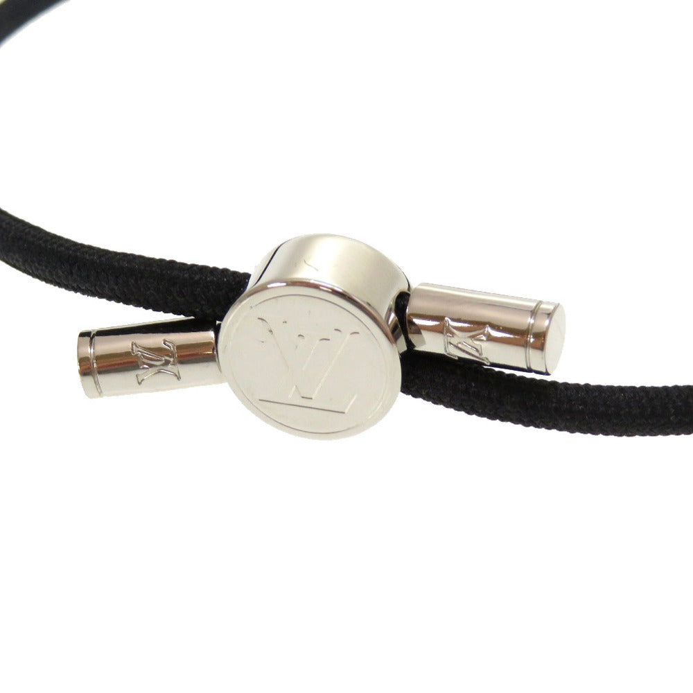 美品 ルイ ヴィトン ブレスレ スペースLV M67417 ナイロン ブラック ブレスレット 黒 LV 0203 【中古】 LOUIS VUITTON
