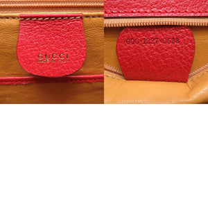 美品 グッチ バンブー レッド 000 1227 2WAY ハンドバッグ バッグ 赤 0205 【中古】 GUCCI
